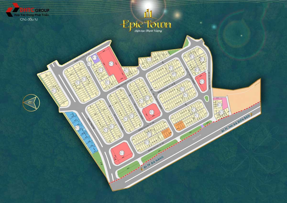 EPIC TOWN ĐIỆN THẮNG mat bang du an epic town dien thang - EPIC TOWN ĐIỆN THẮNG
