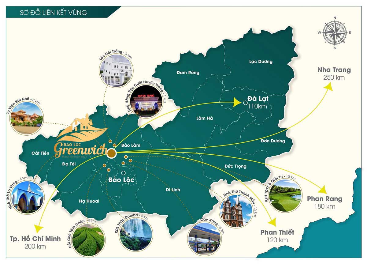 BẢO LỘC GREENWICH vi tri Bao loc Greenwich - BẢO LỘC GREENWICH