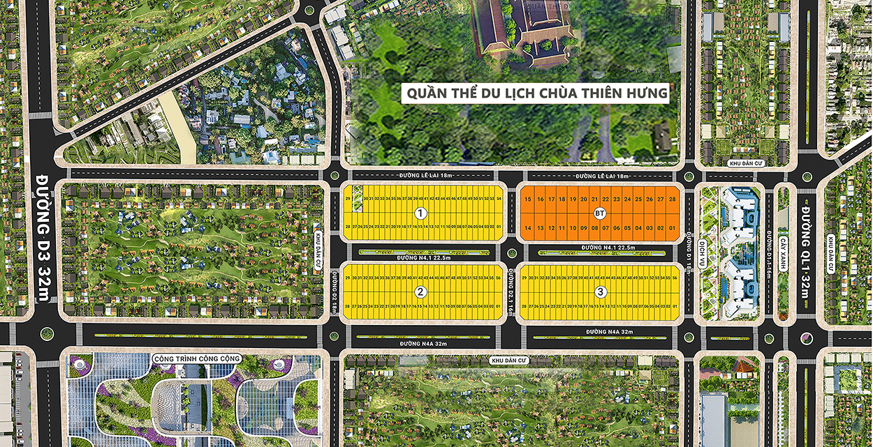 Mat bang Vi tri Du an Khu do thi Cam Van An Nhon Binh Dinh - Khu Đô Thị Cẩm Văn An Nhơn Bình Định